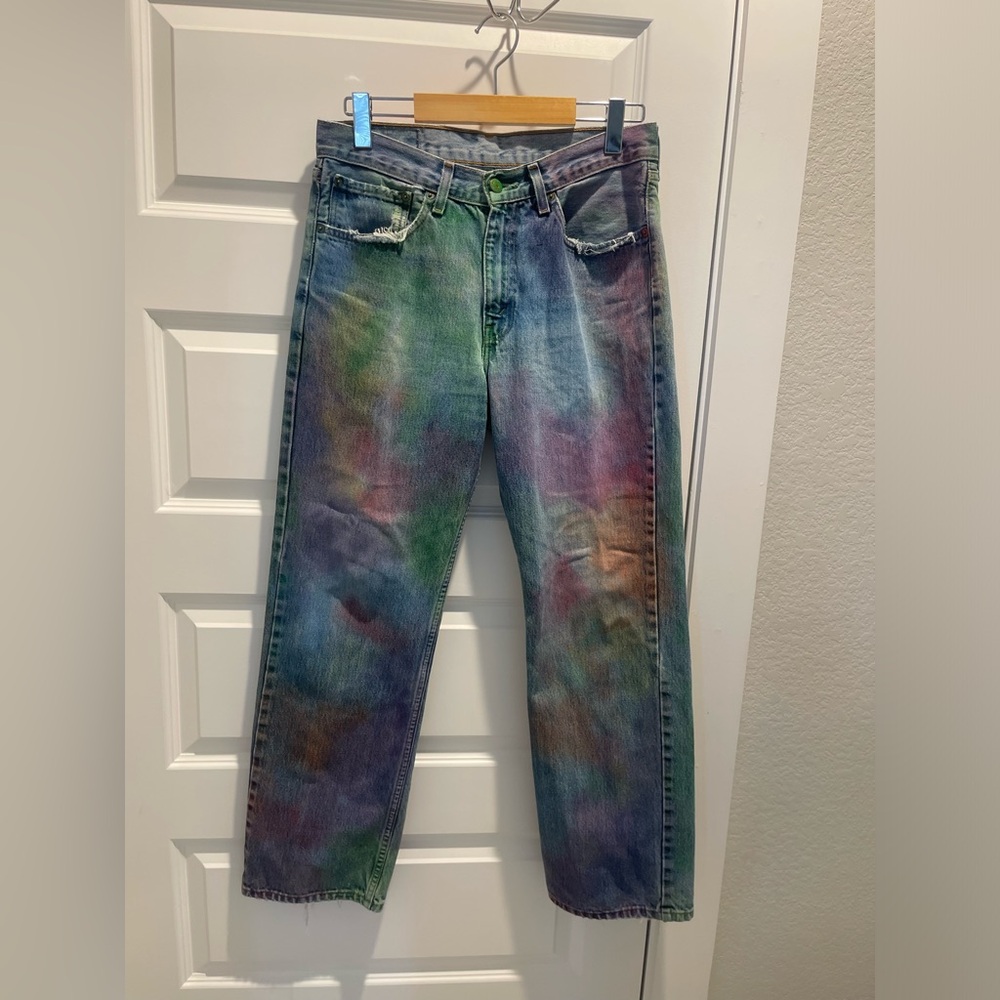 Levi's Multicolor Tie-Dye Effect Jeans